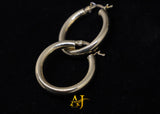 14KT Plain Gold Hoops