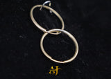 14KT Plain Hoops