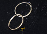 14KT Plain Hoops