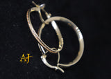 14K CZ Hoops