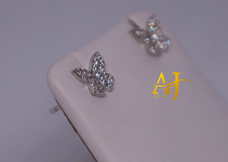 925 Butterfly Stud Earrings