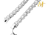 6MM SILVER MOISSANITE TENNIS CHAIN