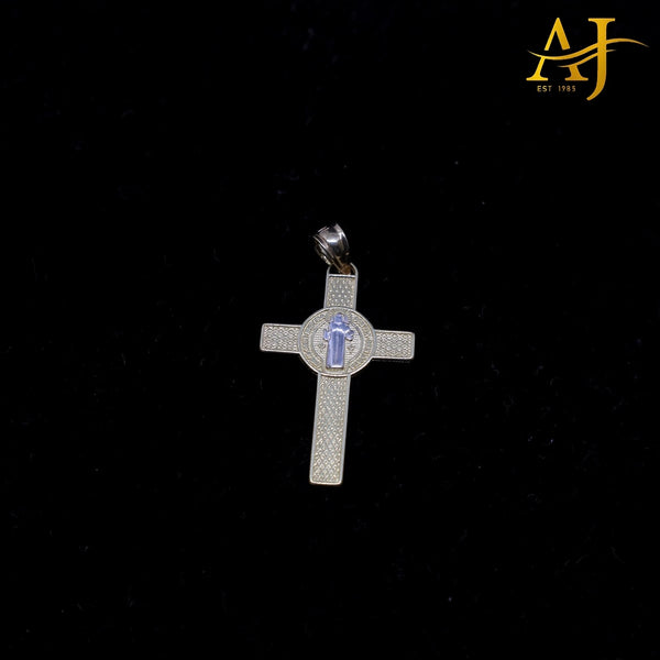 14KT 2 Tone Cross