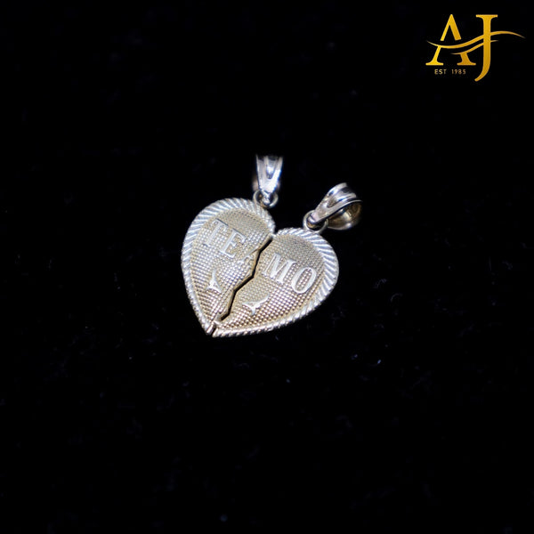 14KT Te Amo Split Heart