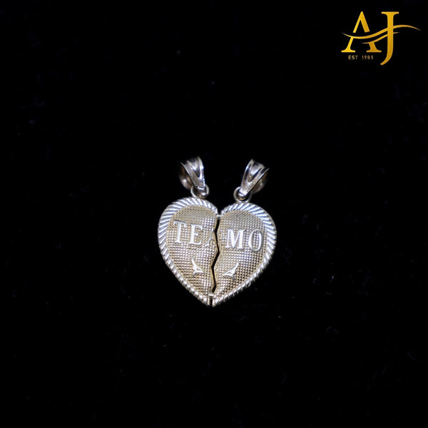 14KT Te Amo Split Heart