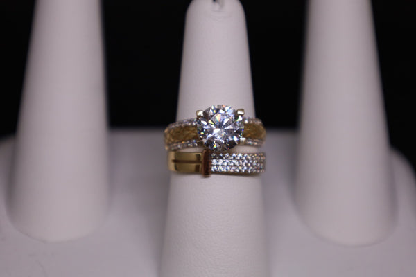 14KT Wedding Set CZ