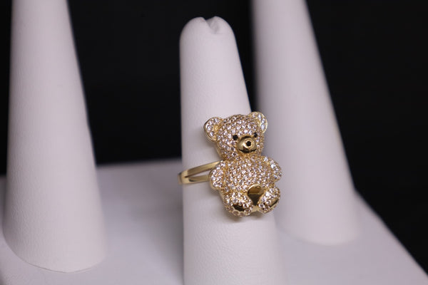 14KT Tedd Bear CZ Ring