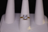 14KT Square CZ Ring