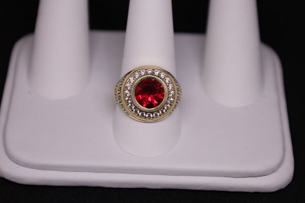 14KT Ruby CZ Ring