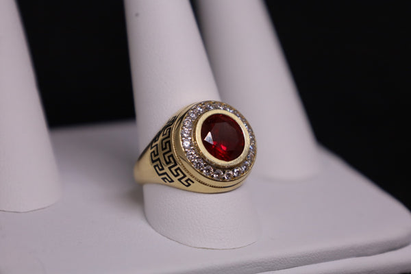 14KT Ruby CZ Ring