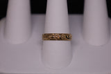 14KT Rose Diamond Cut Mens Ring