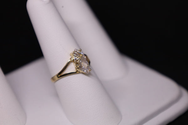 14KT CZ Birthstone Promise Ring