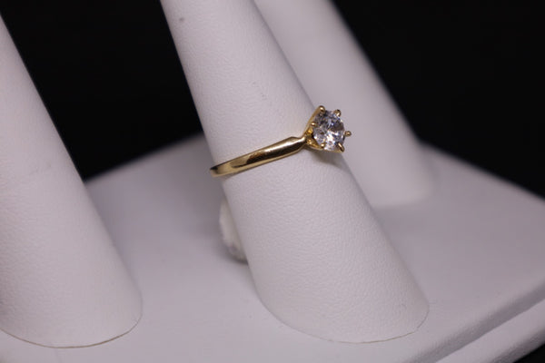 14KT Princess Cut CZ Promise Ring