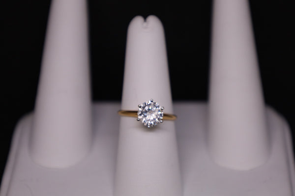 14KT Princess CZ Promise Ring