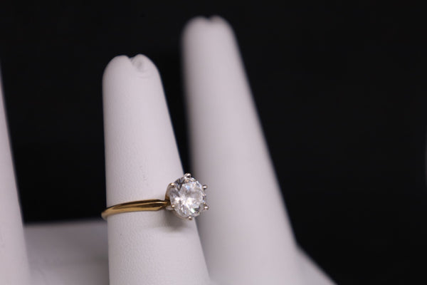 14KT Princess CZ Promise Ring