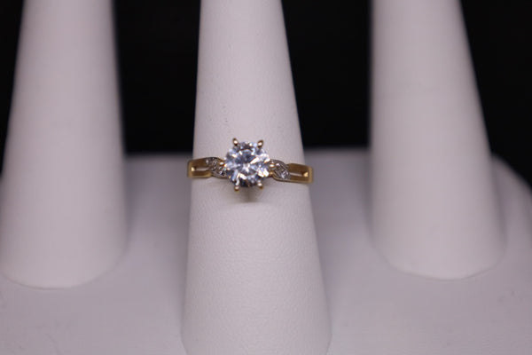 14KT Princess CZ Promise Band