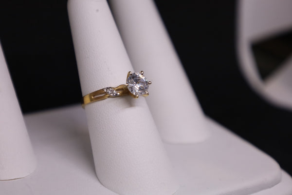 14KT Princess CZ Promise Band