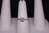 14KT Square CZ Promise Ring