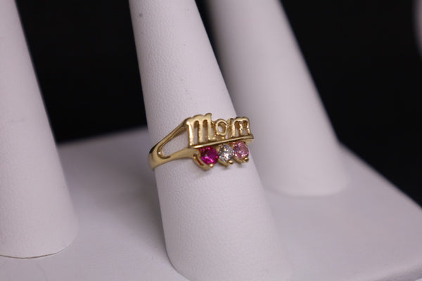 14KT Mom Birthstone Ring