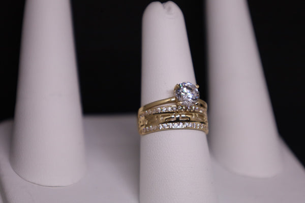 14KT Versace Style CZ Ring