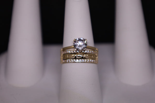 14KT Versace Style CZ Ring