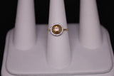 14KT Halo CZ Promise Ring